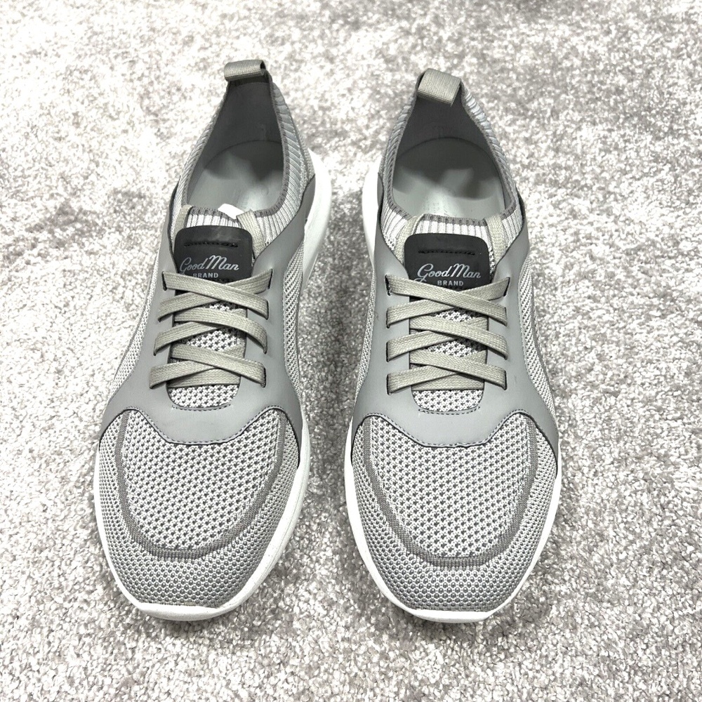 Good Man Brand Knit Trainer Gray Sneaker Mens Size 12, Made in Italy